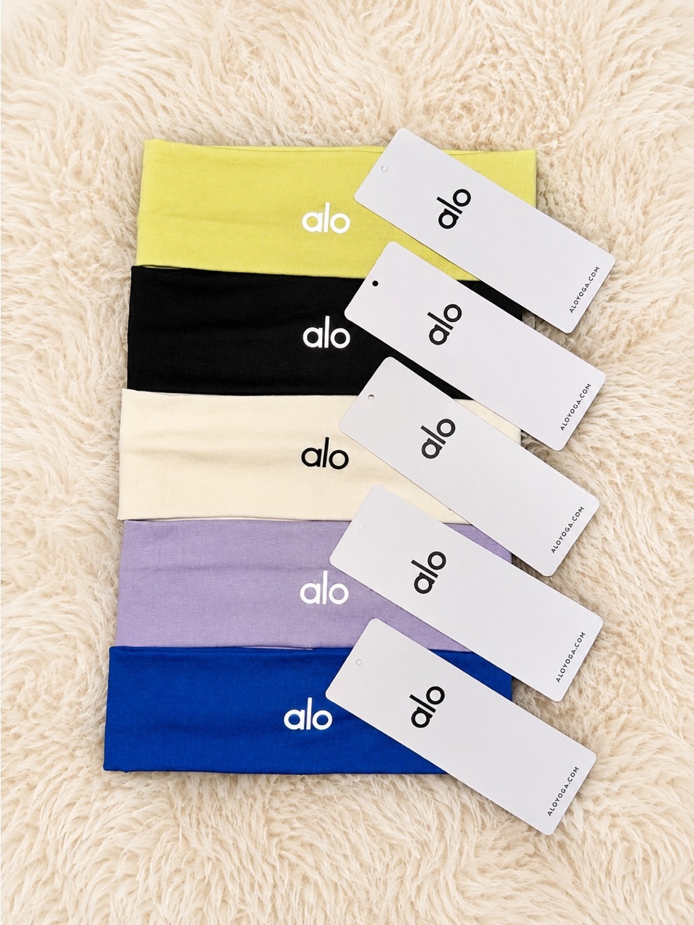 Alo Yoga Headband 5-Pack New With Tags Mixed Colors Athletic Yoga Hairbands